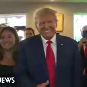 Trump visits supporters at Cuban restaurant after pleading not guilty