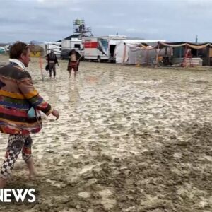 Burning Man attendees advised to ‘shelter in place’ after heavy rain and mud