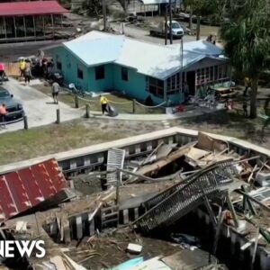 Cleanup efforts underway in Florida communities hit hard by Hurricane Idalia