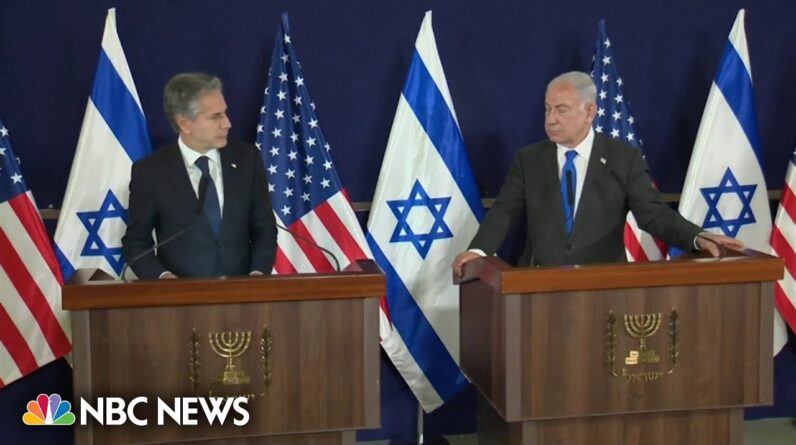 'We will always be by your side': Secretary of State Blinken tells Israeli PM Netanyahu