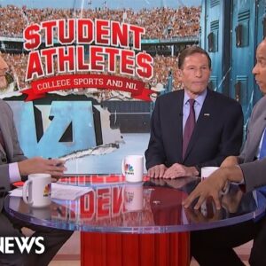 Senators Booker and Blumenthal push college athletes protections: ‘College sports is in crisis’
