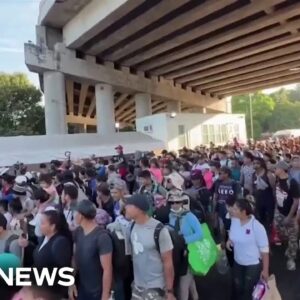 Thousands of migrants join caravan in Central America headed for U.S.