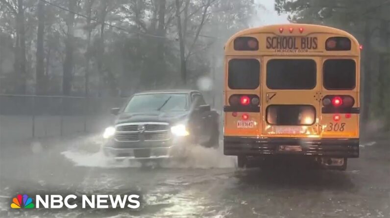 Millions face flood risks as relentless rain soaks Southeast states