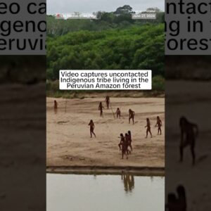 Rare video shows uncontacted indigenous tribe members in Peru