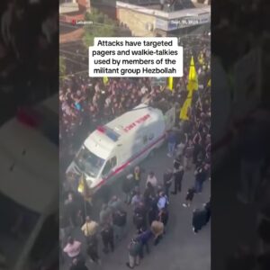 An explosion causes panic at a funeral in Lebanon